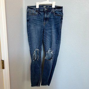 Old Navy Rockstar Super Skinny High-Rise Ripped Jeans
